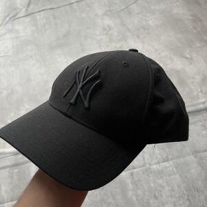New York Yankees 47 Brand Black Adjustable Cap MLB Baseball Y2K 2000s